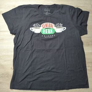 Friends Central Perk Adult Tee/T-Shirt Black Size XL Short Sleeve